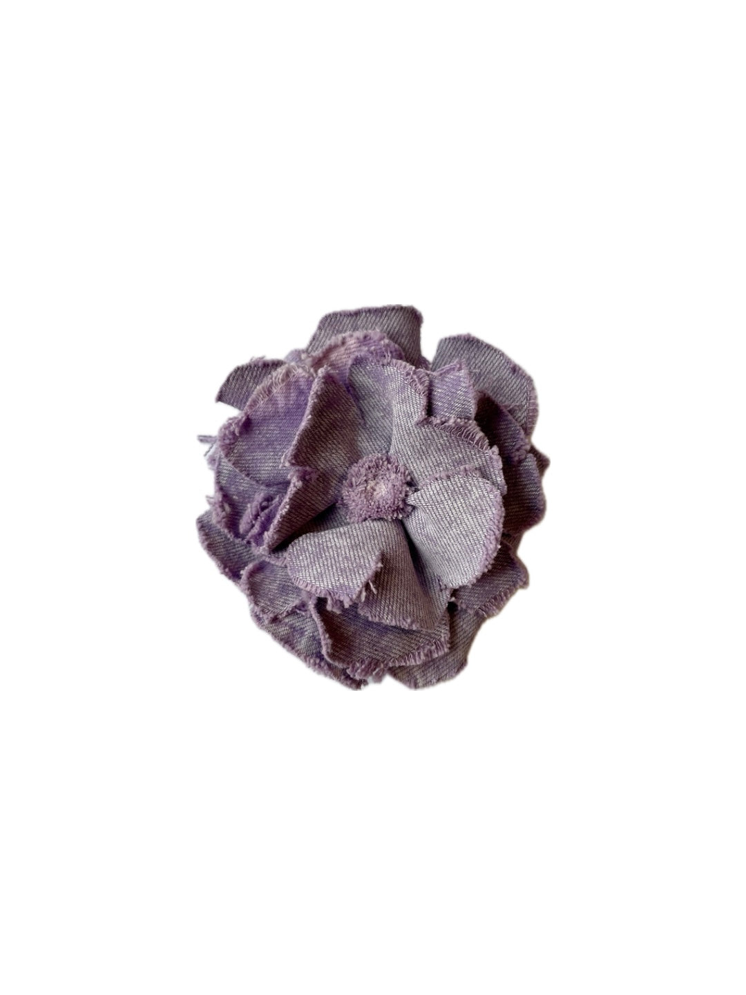 Brooch Denim Flower Lilac