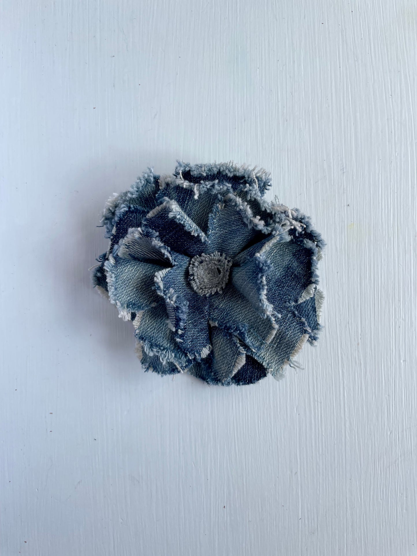 Brooch Denim Flower