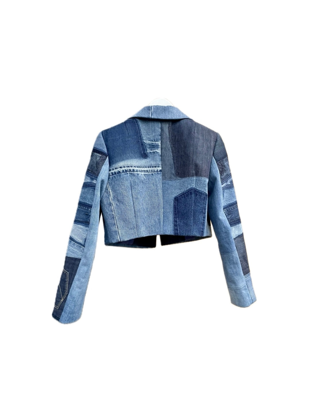 Alba cropped denim blazer