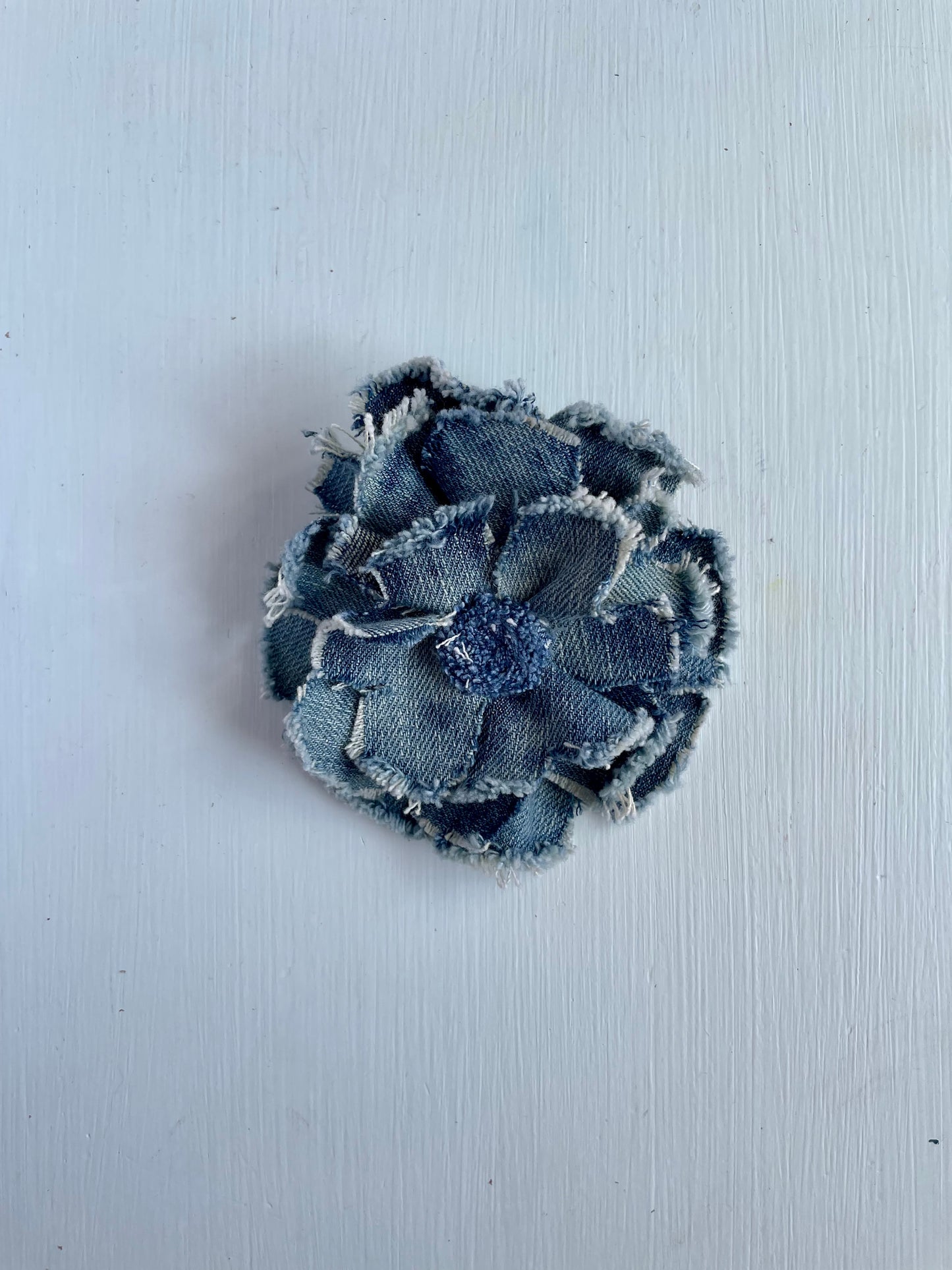 Brooch Denim Flower