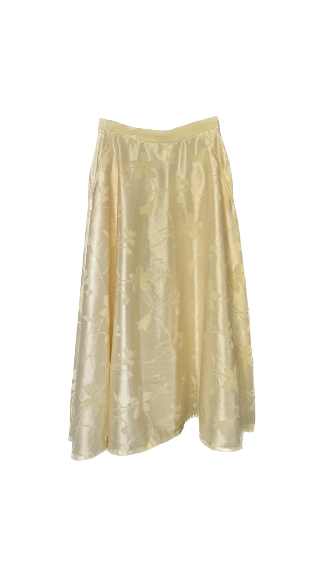 Buttery yellow maxi skirt