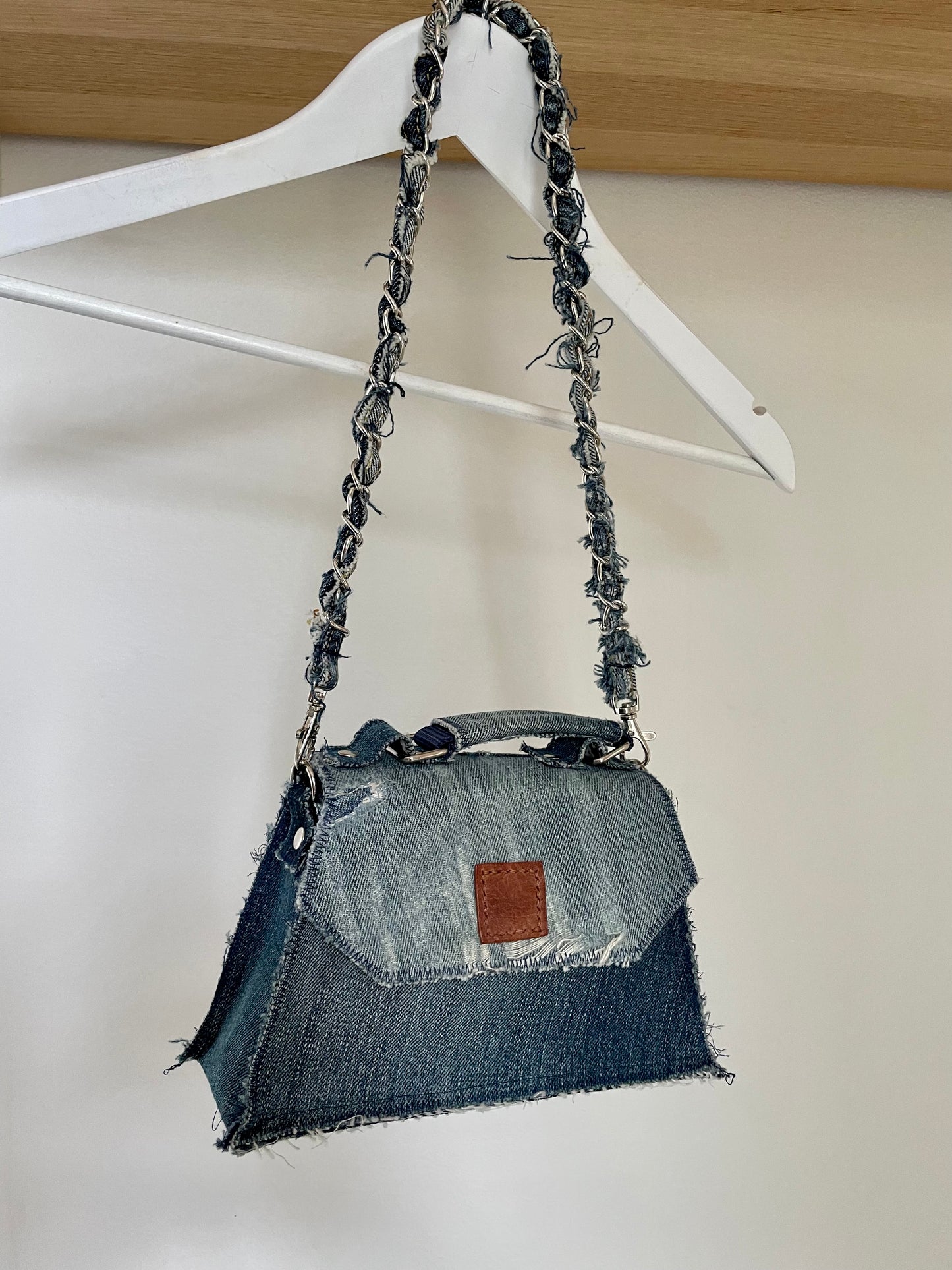 Denim handbag