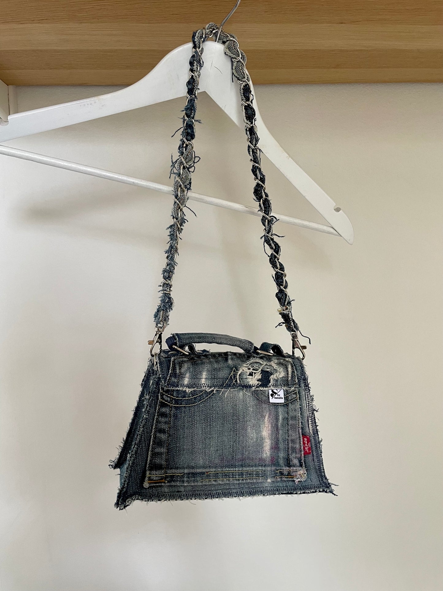 Denim handbag