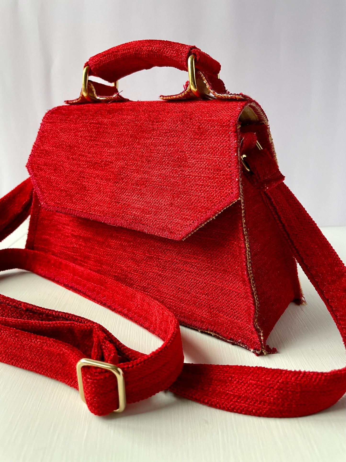 Red handbag