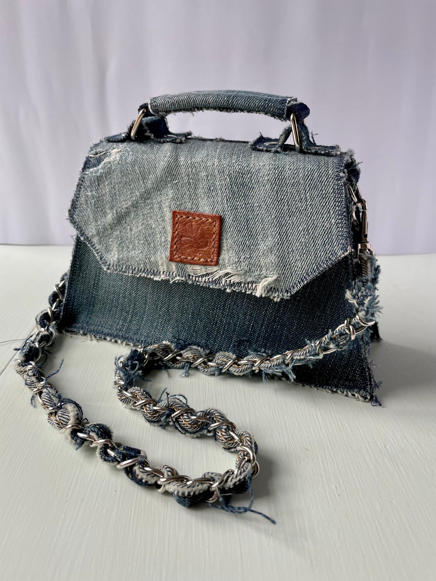 Denim handbag