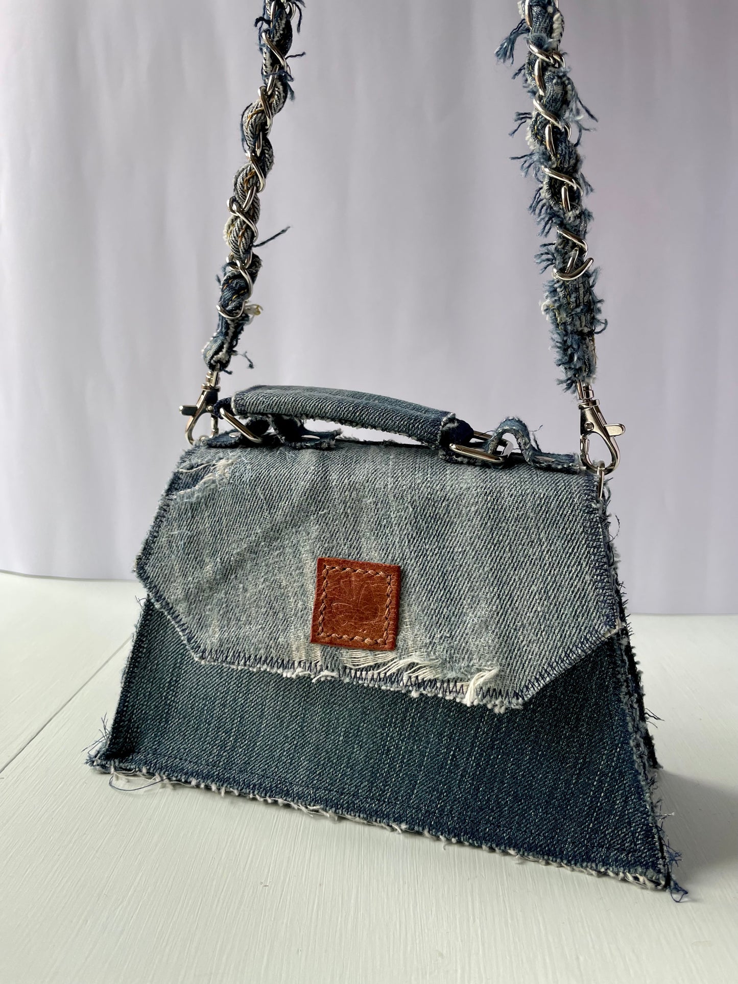 Denim handbag