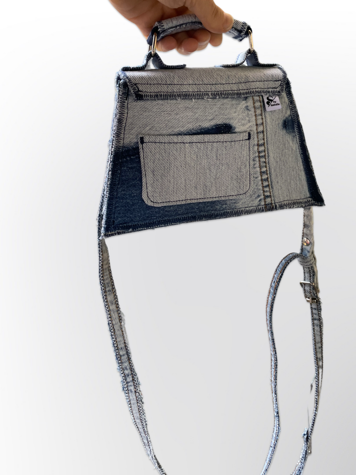 Denim handbag Light blue denim