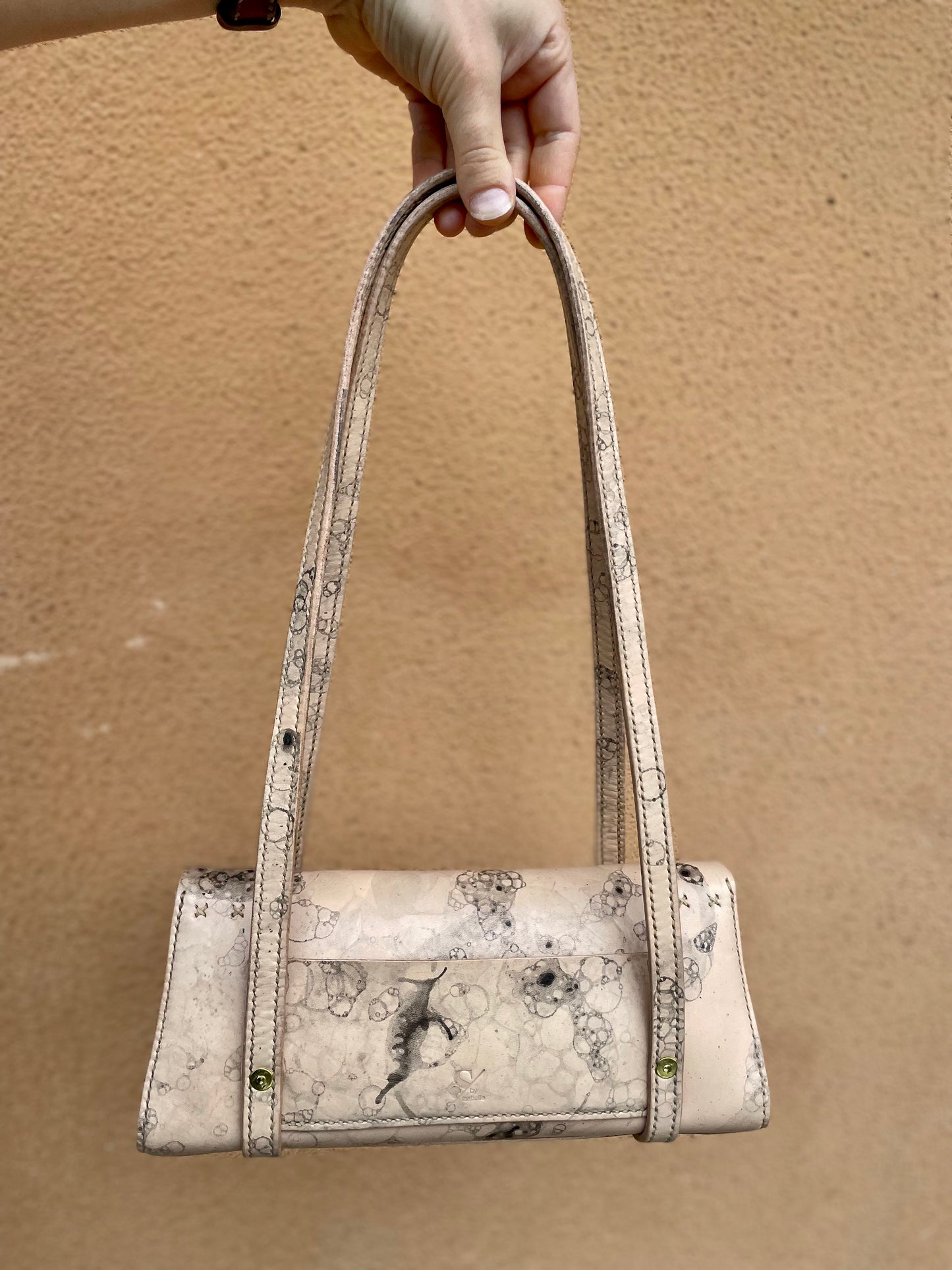 Leather Baguett bag Bubbles
