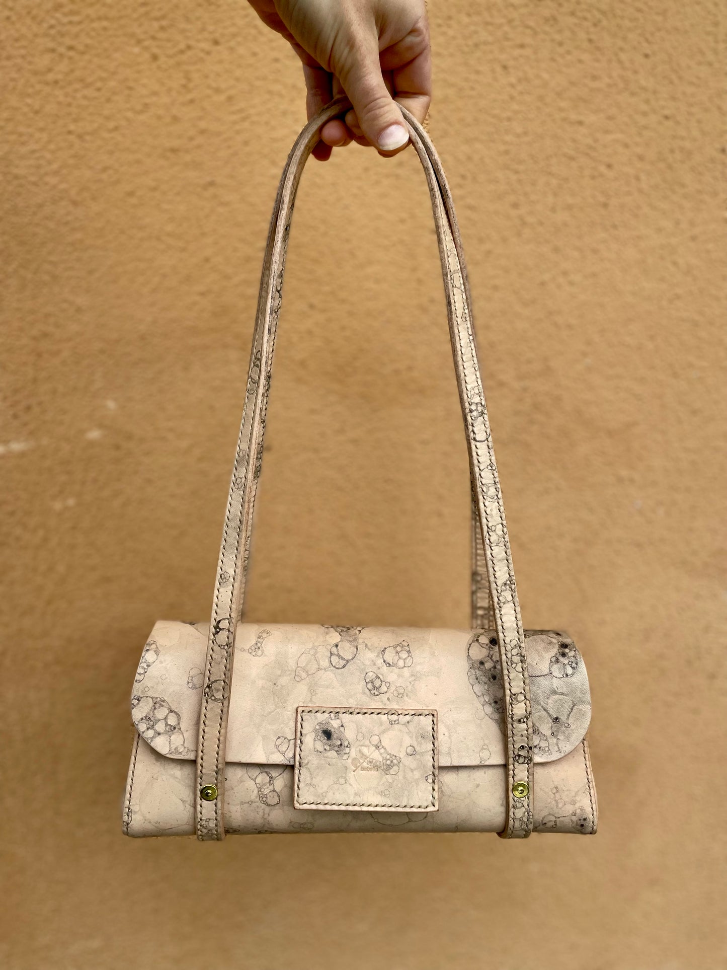 Leather Baguett bag Bubbles