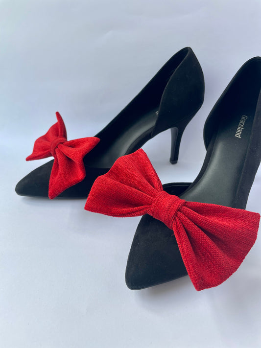 Red Clip on Bow