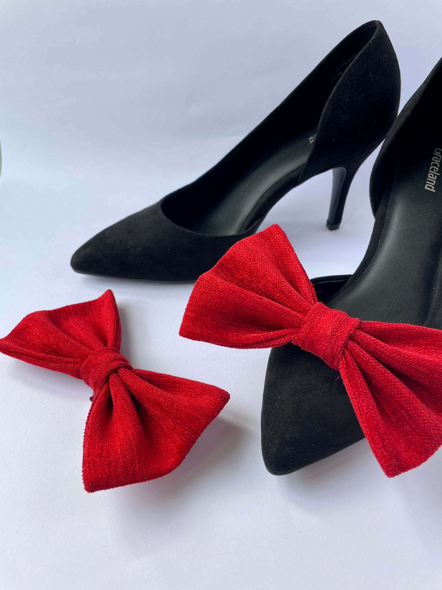 Red Clip on Bow
