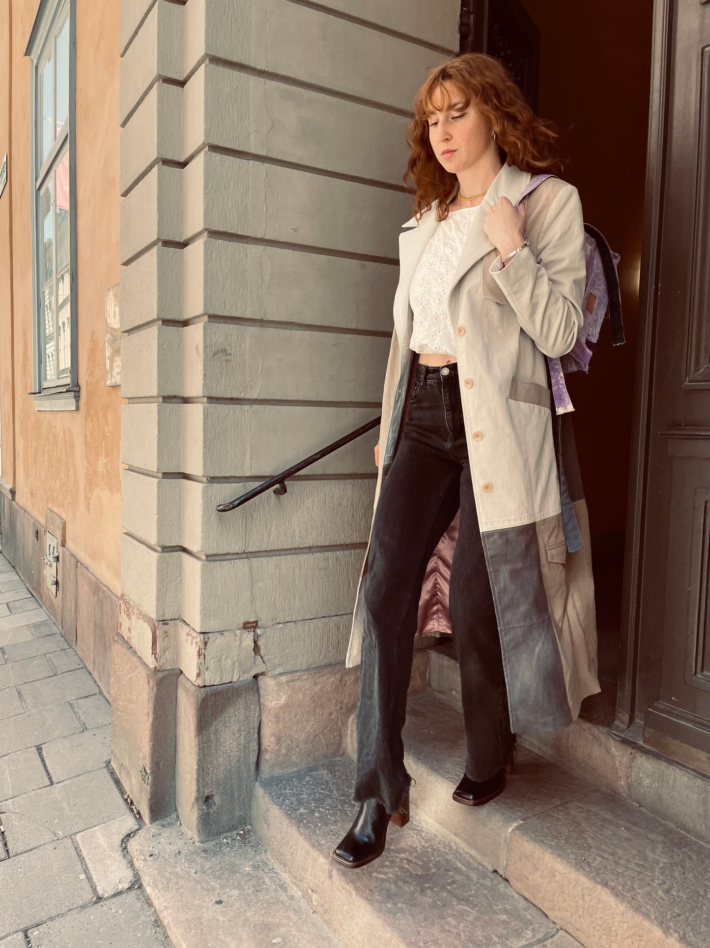 A Chinos trench coat