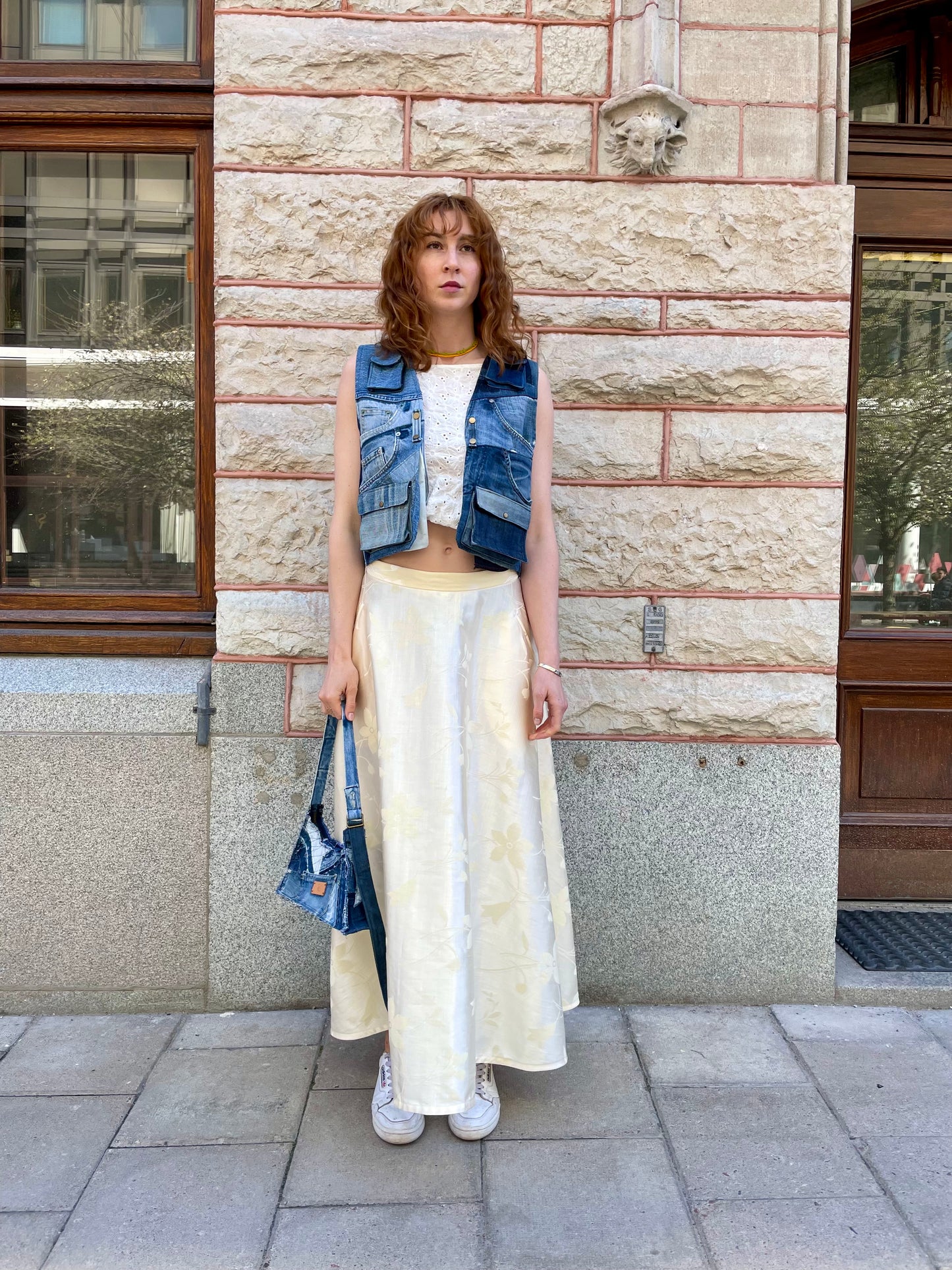 Buttery yellow maxi skirt