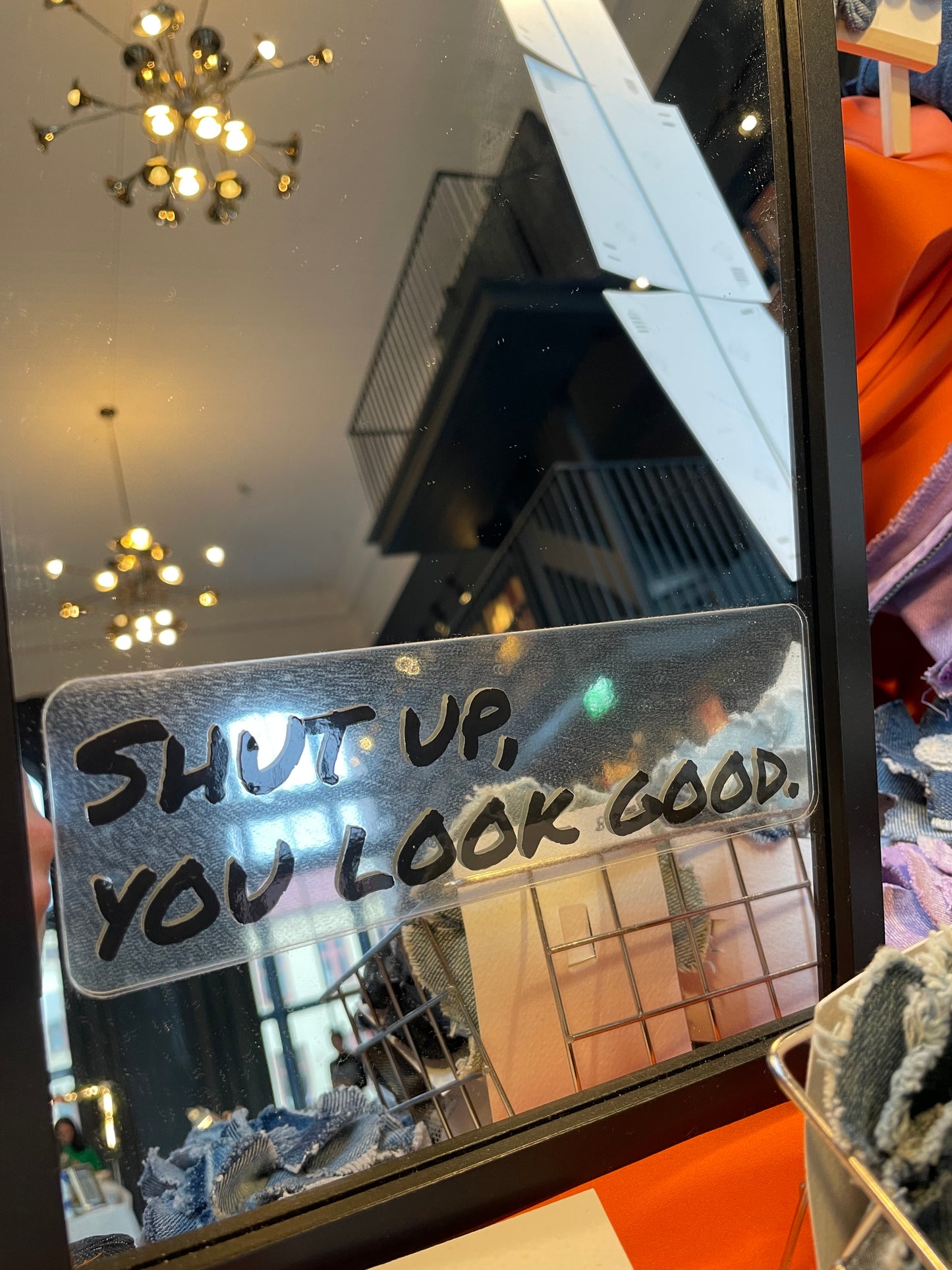 Mirror sticker