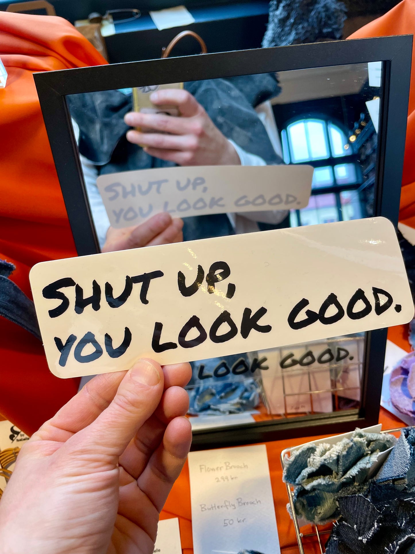 Mirror sticker