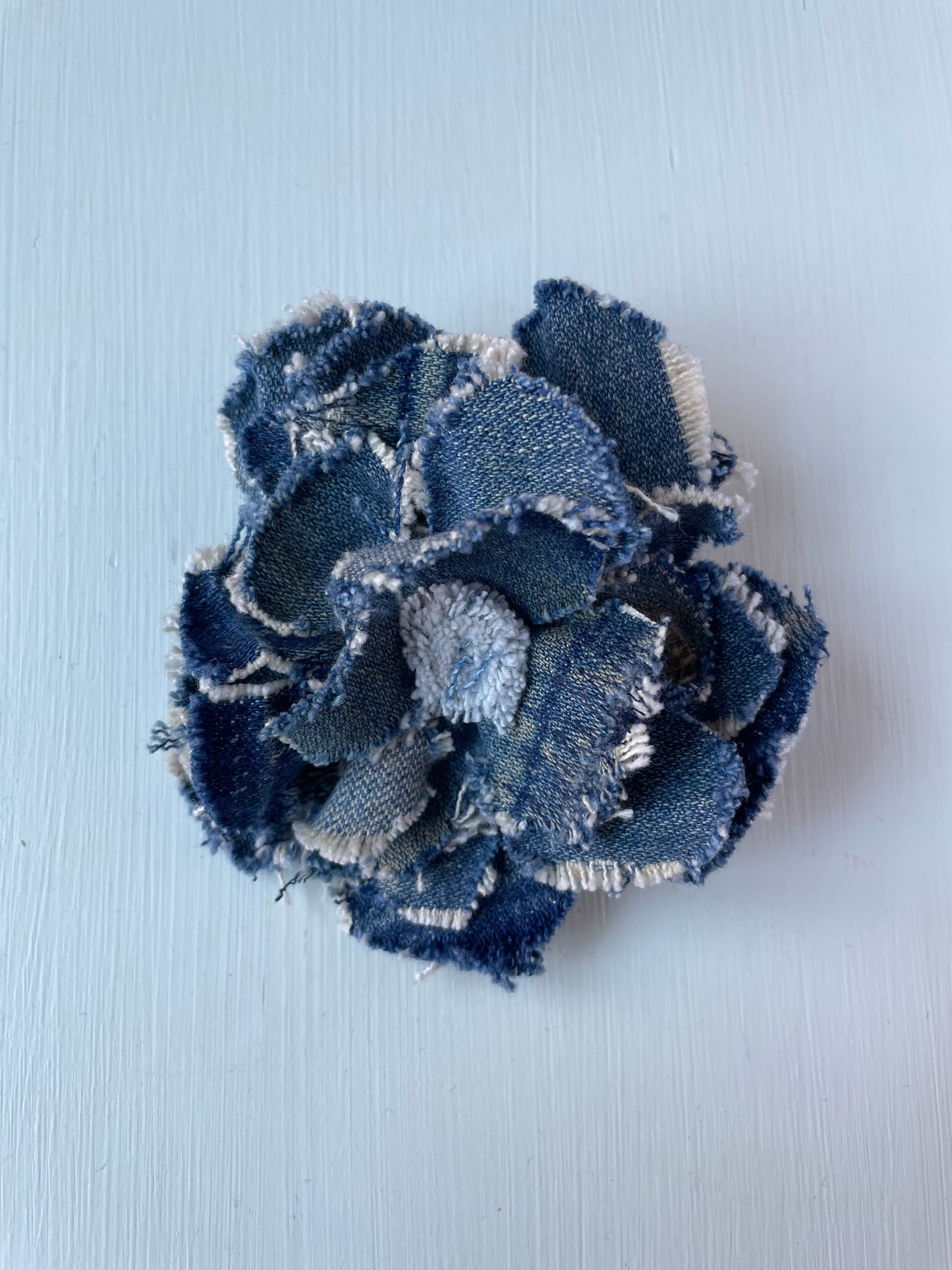 Brooch Denim Flower