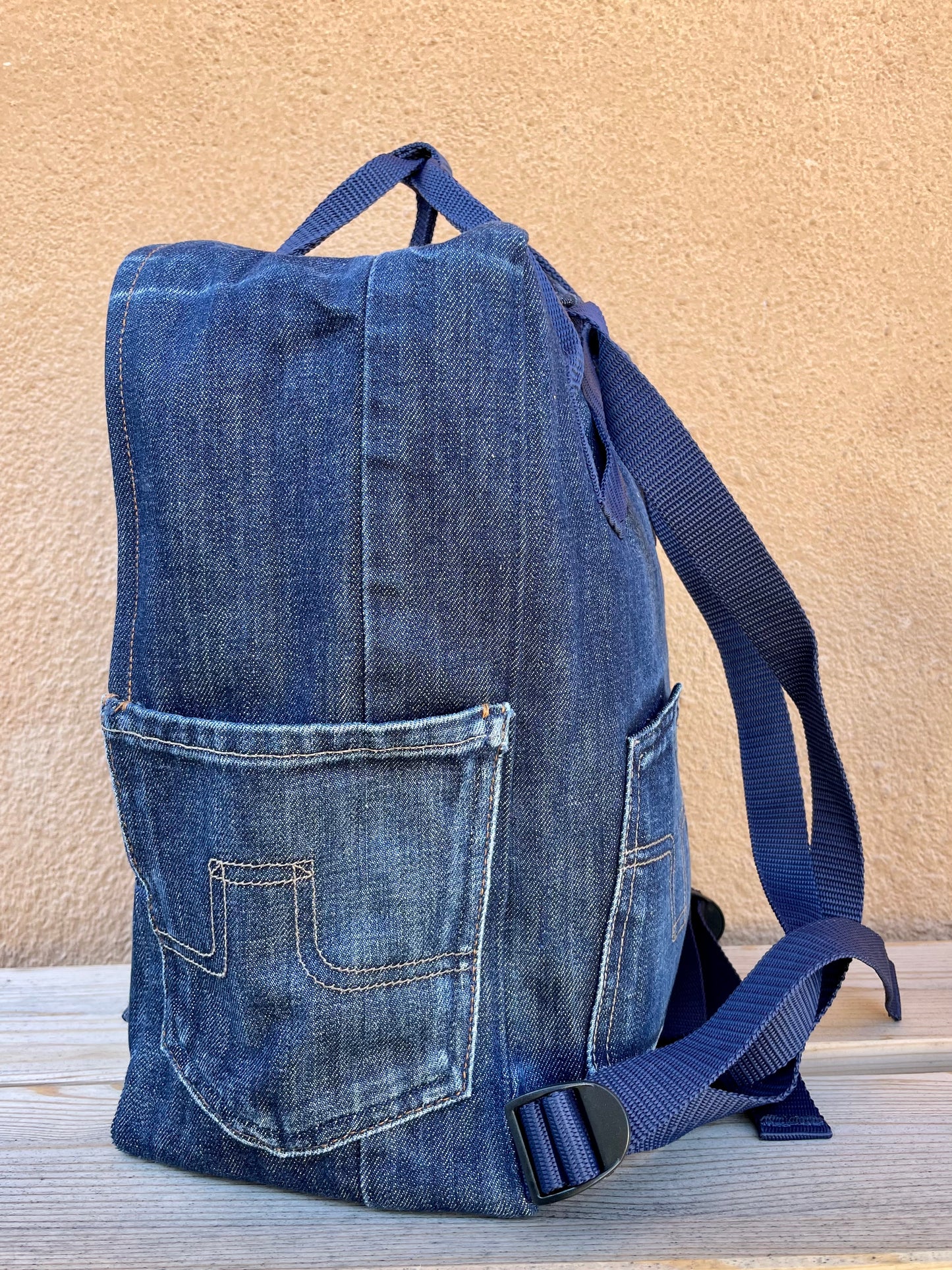Denim Backpack