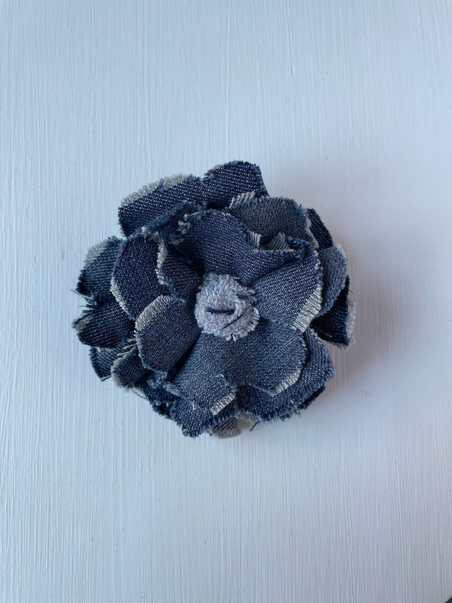 Brooch Denim Flower
