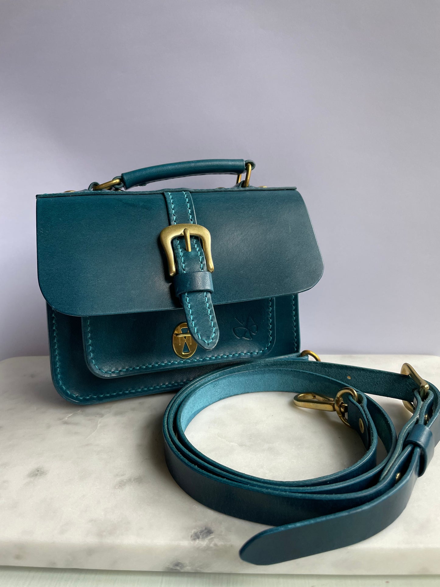 Leather Mini leather satchel