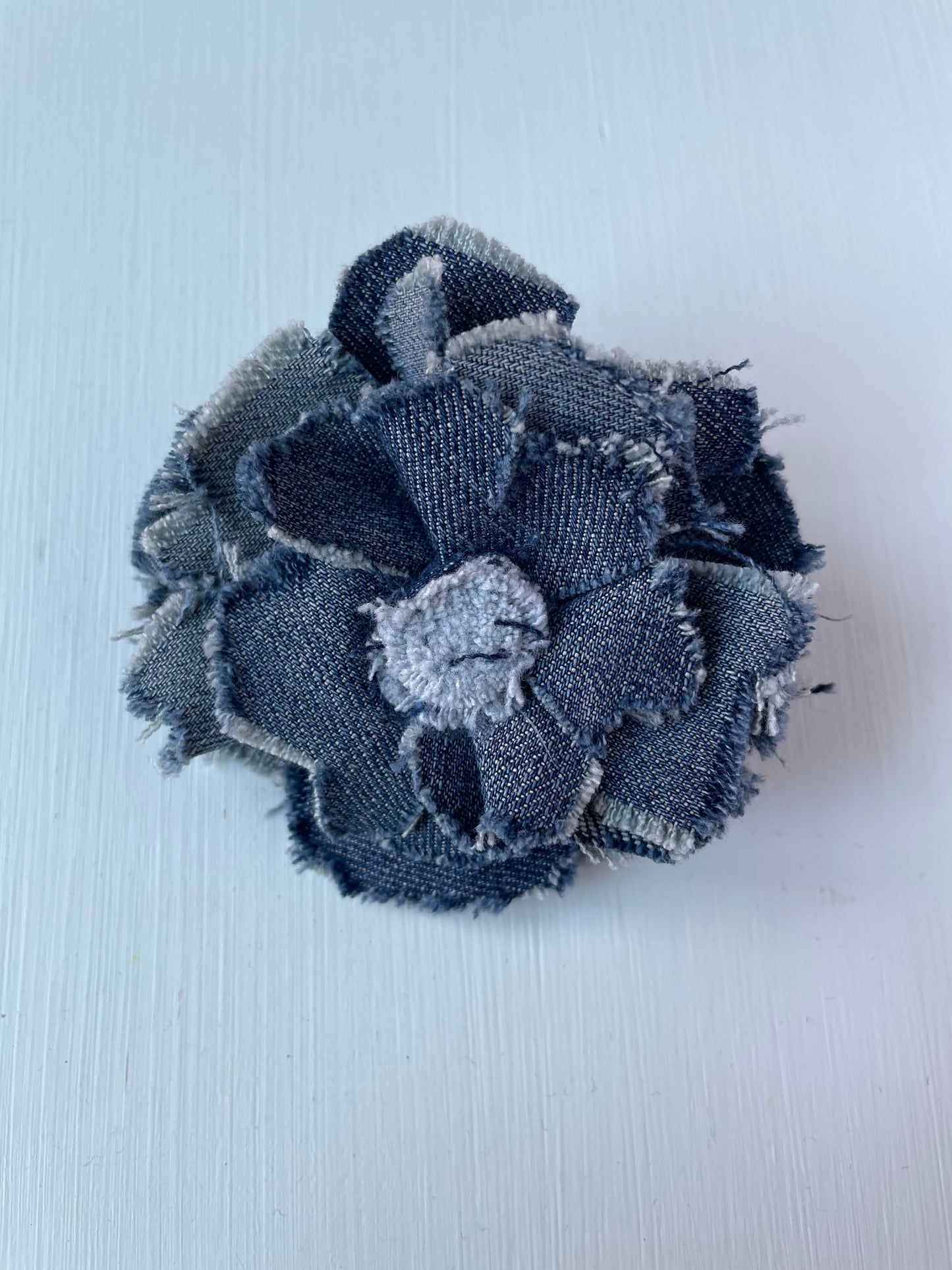 Brooch Denim Flower