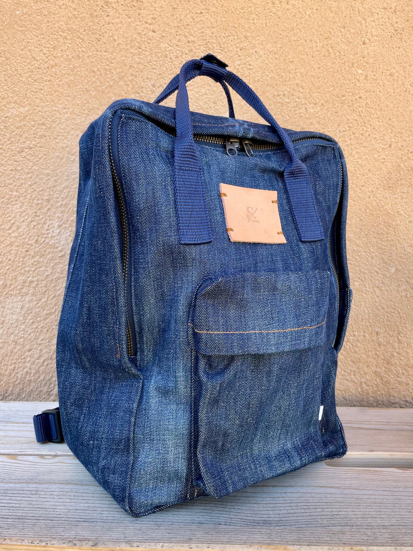 Denim Backpack