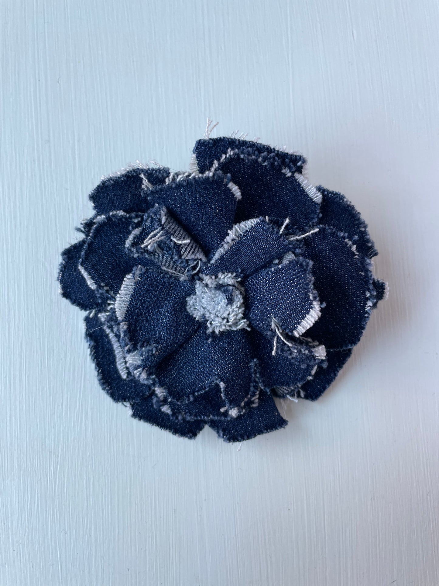 Brooch Denim Flower