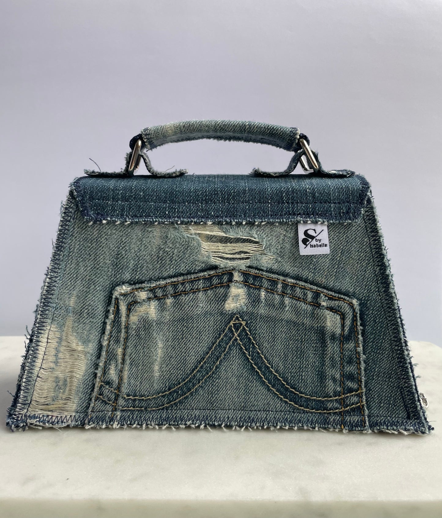 Denim handbag
