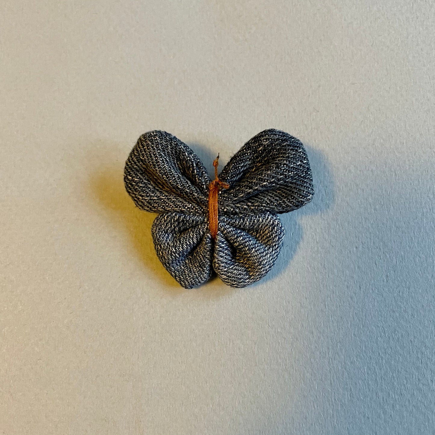 Brooch Denim Butterfly