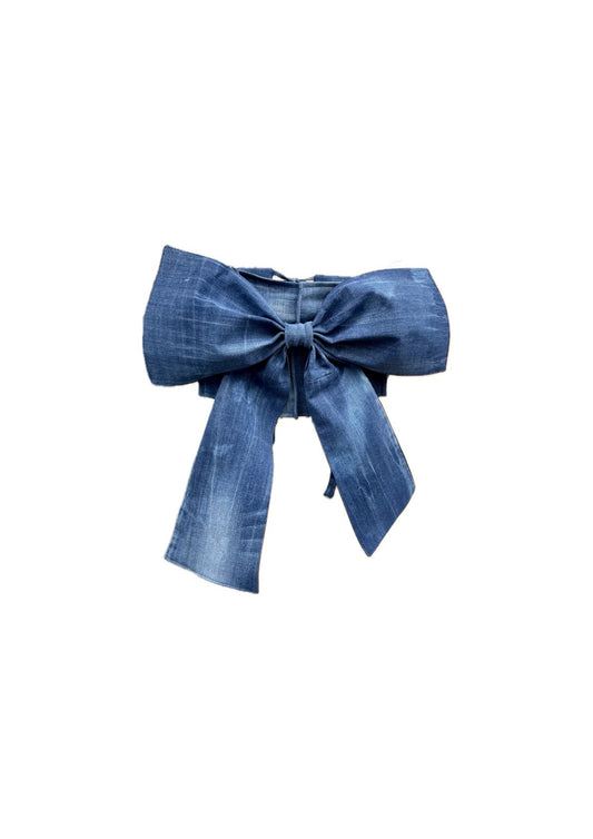 Denim Bow top