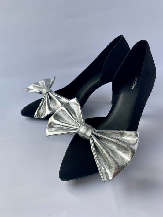Shoe Bow Silver