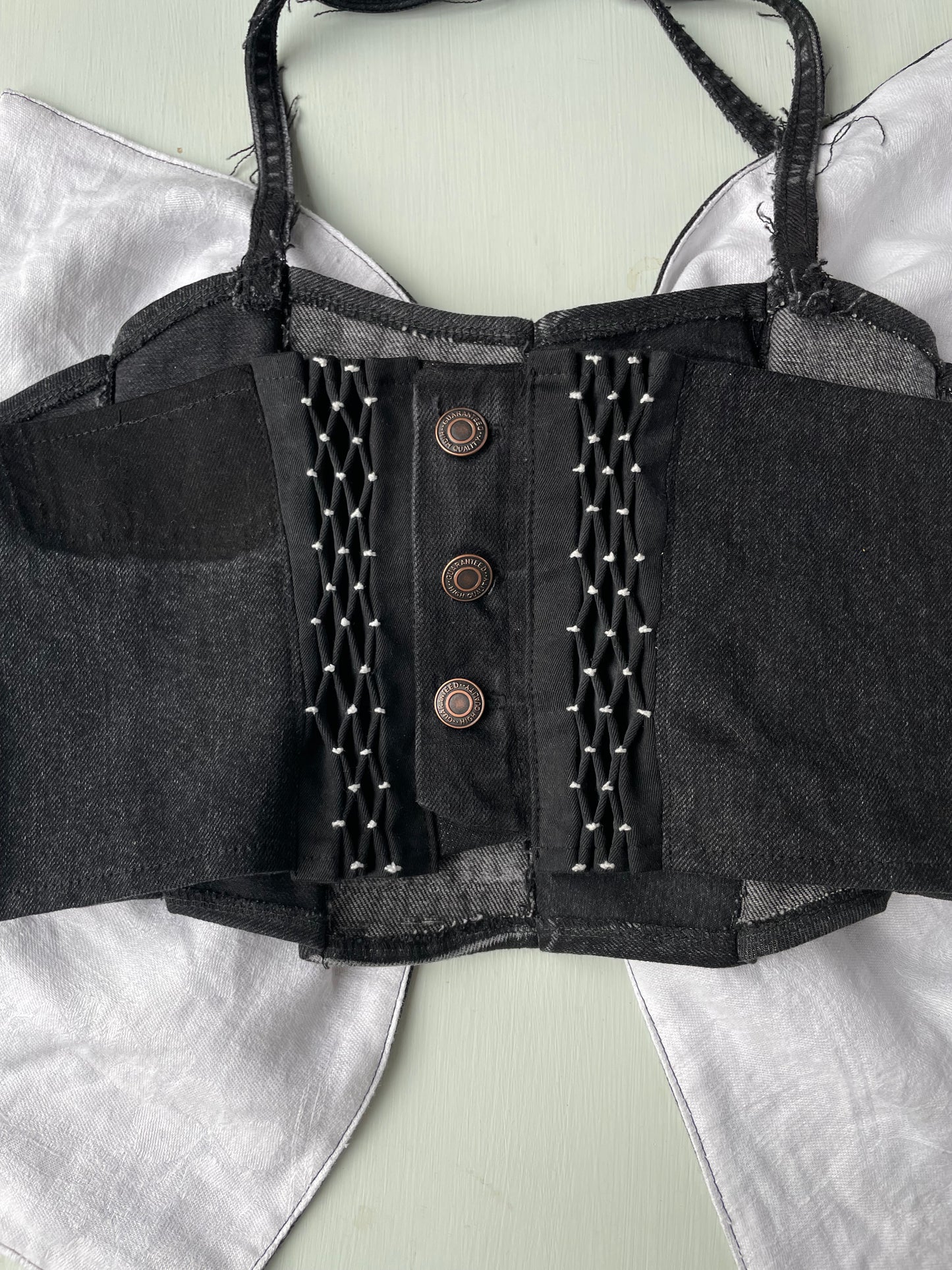 Denim Bow top