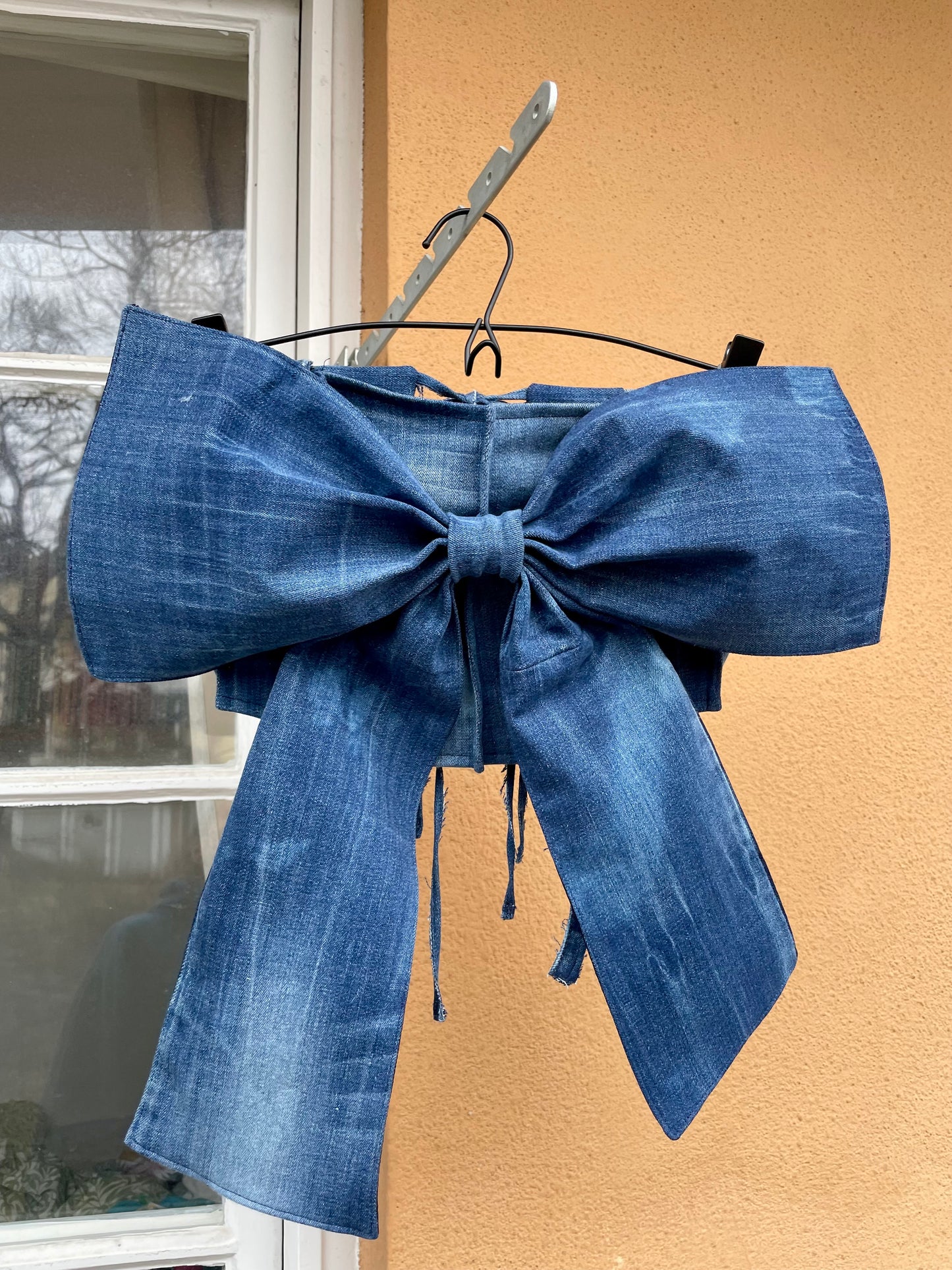 Denim Bow top