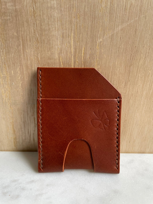 Handmade leather cardholder